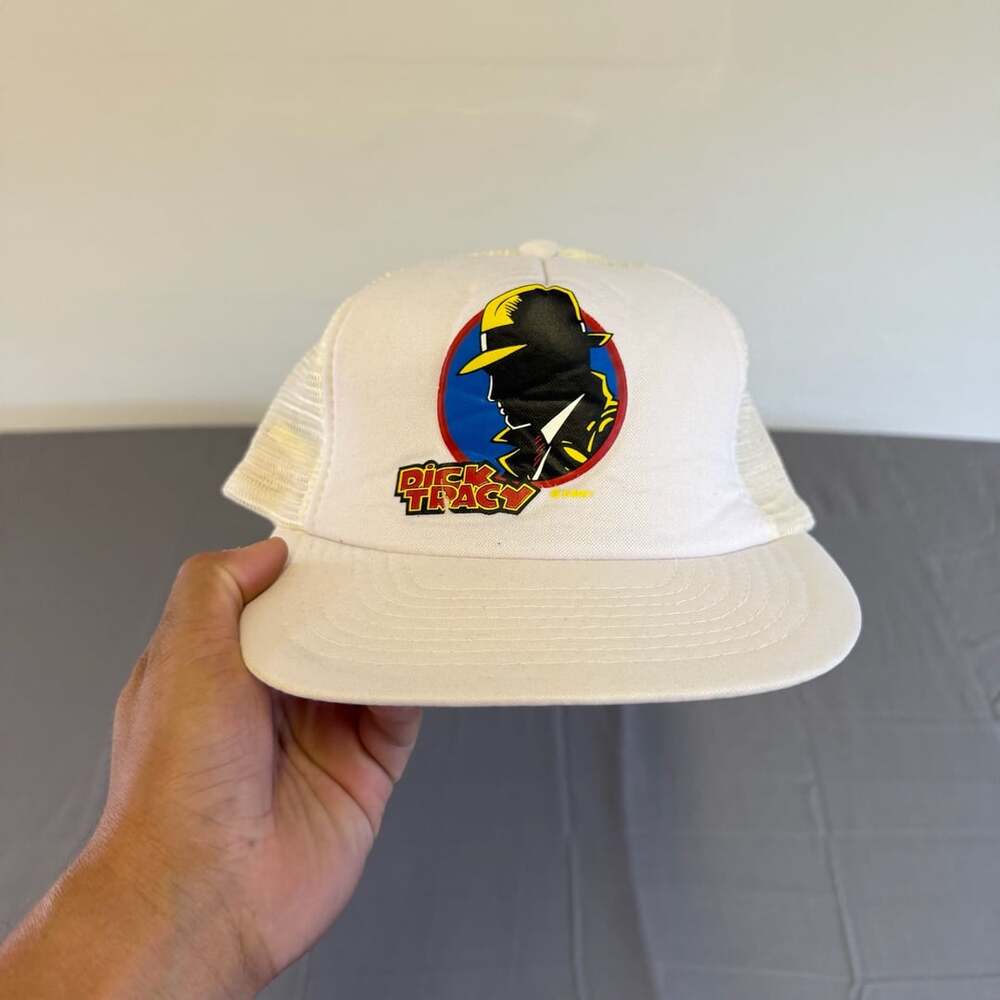 Dick Tracy Vintage 1990 Movie Promo Trucker Snapback Hat